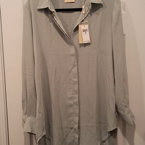 Elie Tahari Women's Light Green Blouse